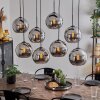 KOYOTO Pendant Light - glass chrome, Smoke-coloured, 8-light sources