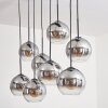 KOYOTO Pendant Light - glass clear, Smoke-coloured, 8-light sources