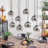 KOYOTO Pendant Light - glass clear, Smoke-coloured, 8-light sources