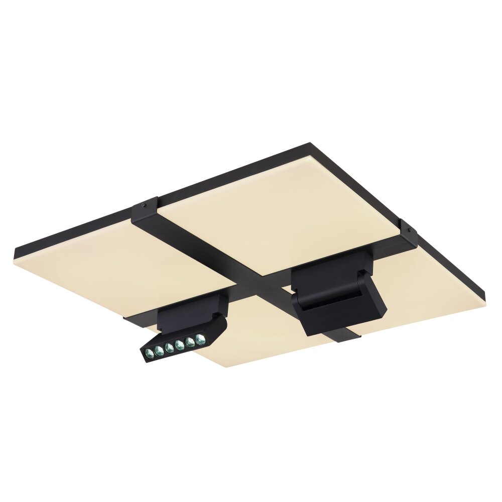 Globo VILLSI Ceiling Light LED black, white, 1-light source, Remote control