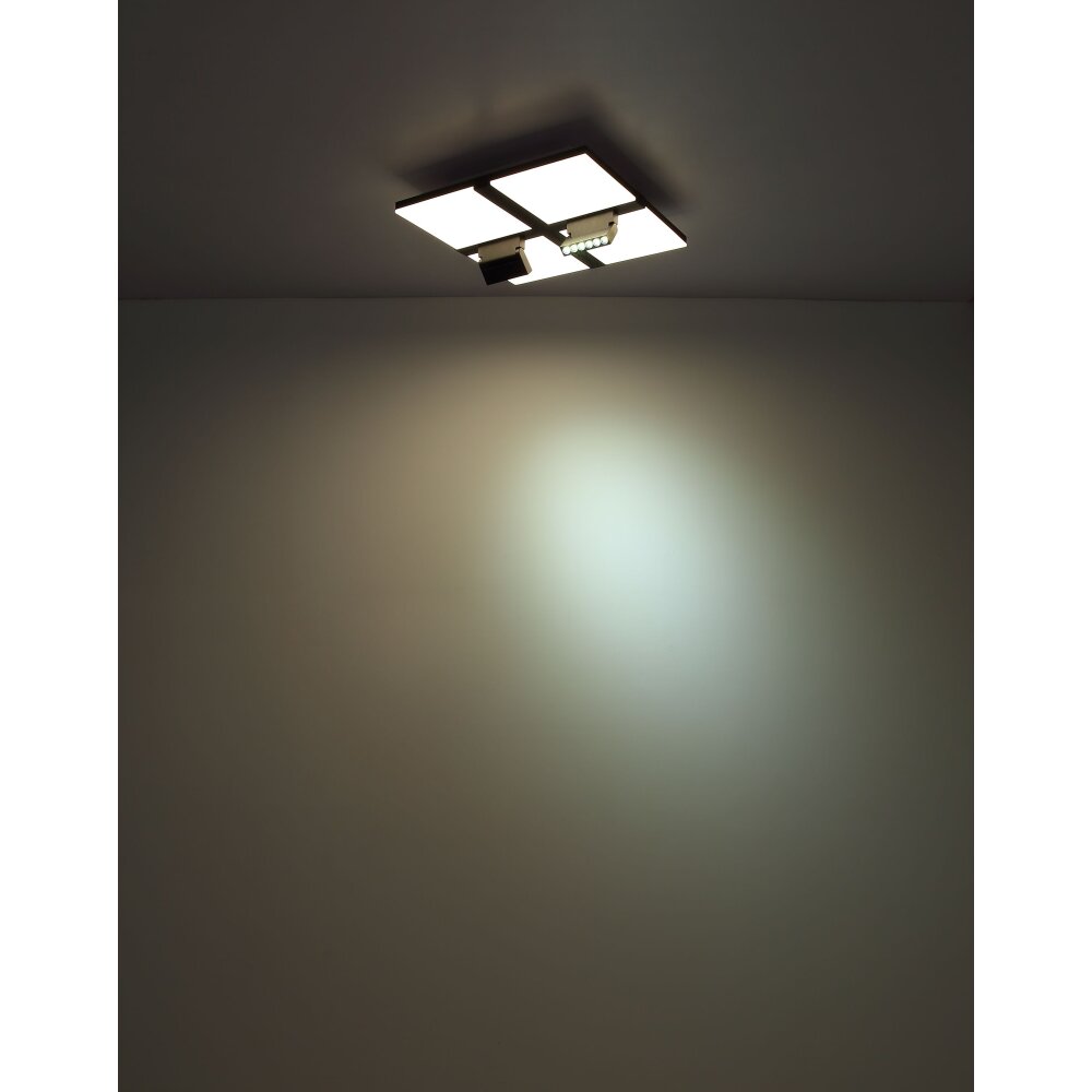 Globo VILLSI Ceiling Light LED black, white, 1-light source, Remote control