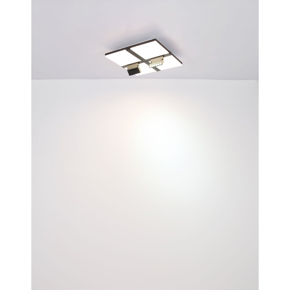 Globo VILLSI Ceiling Light LED black, white, 1-light source, Remote control