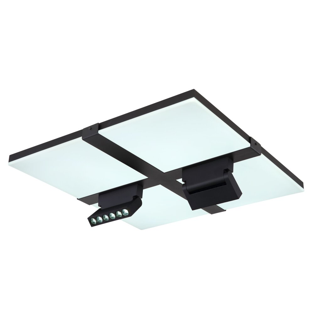 Globo VILLSI Ceiling Light LED black, white, 1-light source, Remote control