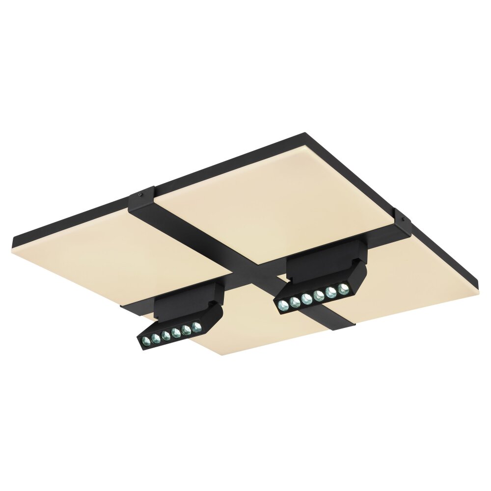Globo VILLSI Ceiling Light LED black, white, 1-light source, Remote control