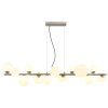 Globo RIHA Pendant Light LED matt nickel, 13-light sources