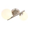 Globo RIHA Wall Light LED matt nickel, 2-light sources