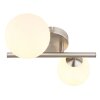 Globo RIHA Wall Light LED matt nickel, 2-light sources