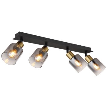 Globo HOLLSY Ceiling Light black, 4-light sources