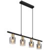 Globo HOLLSY Pendant Light black, 4-light sources