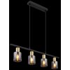 Globo HOLLSY Pendant Light black, 4-light sources