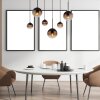 Globo HALLIE Pendant Light black, 3-light sources