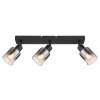 Globo HUBERTUS Ceiling Light black, 3-light sources