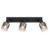 Globo HUBERTUS Ceiling Light black, 3-light sources