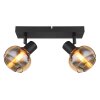 Globo TOKKI Ceiling Light black, 2-light sources