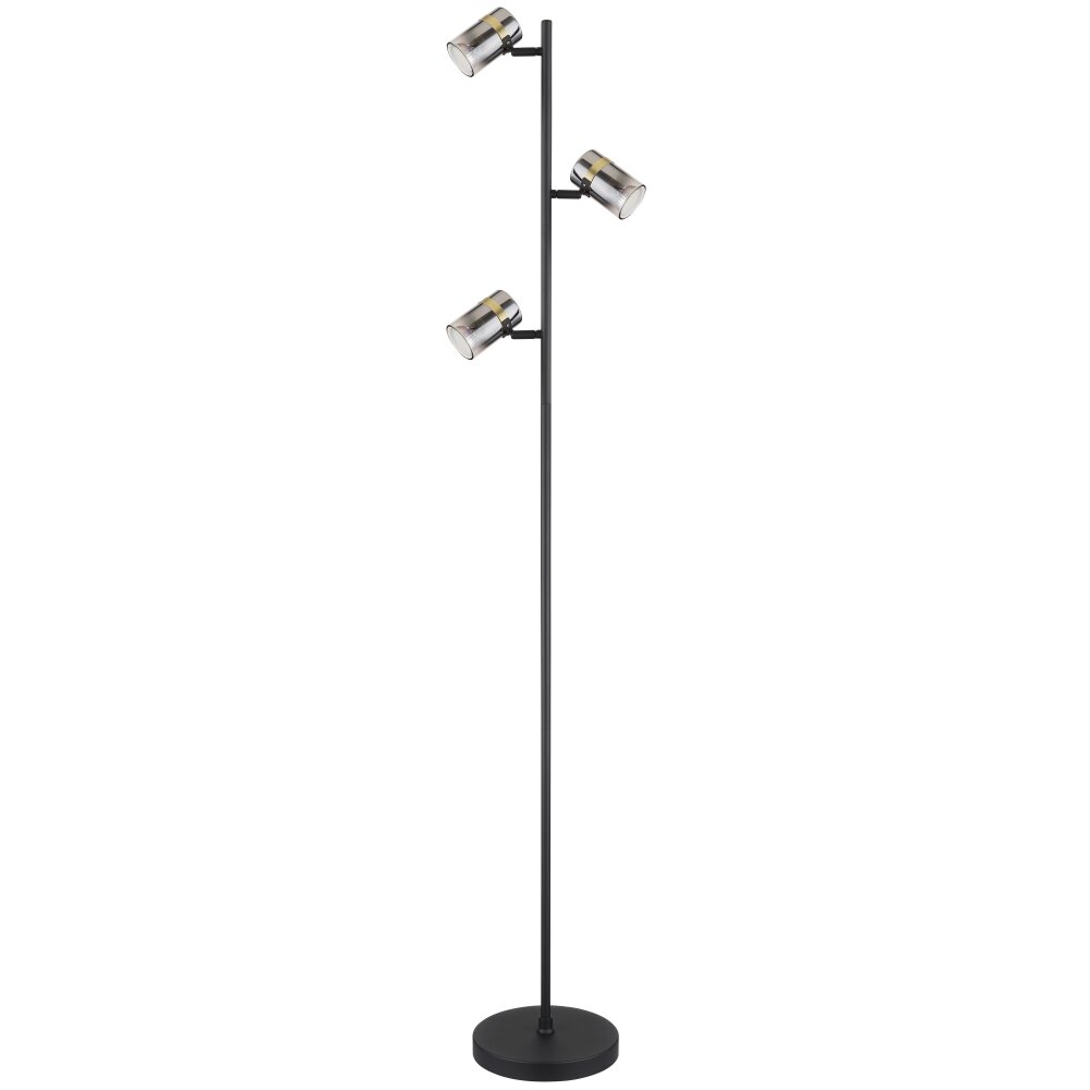 Globo TRABBY Floor Lamp black, 3-light sources