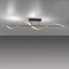 Paul Neuhaus Q-SWING Ceiling Light LED anthracite, gold, 1-light source, Remote control