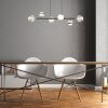 Globo UNTSY Pendant Light LED titanium, 6-light sources, Remote control