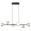 Globo UNTSY Pendant Light LED titanium, 6-light sources, Remote control