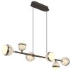 Globo UNTSY Pendant Light LED titanium, 6-light sources, Remote control