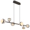 Globo UNTSY Pendant Light LED titanium, 6-light sources, Remote control