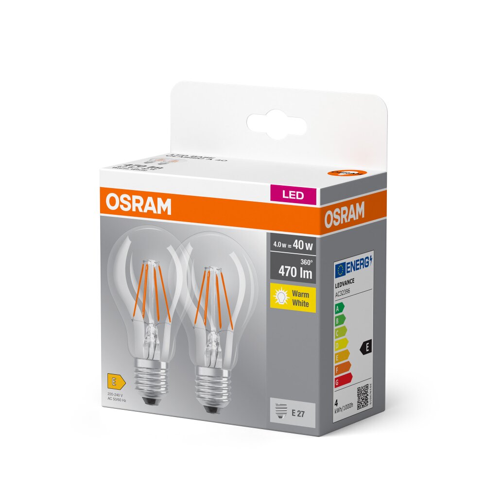 Osram LED E27 4 Watt 2700 Kelvin 470 Lumen 4058075211322