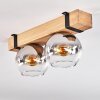 MONTGOMERY Ceiling Light - glass Ecru, black, 2-light sources