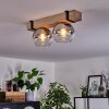 MONTGOMERY Ceiling Light - glass Ecru, black, 2-light sources