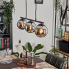 GASTOR Pendant Light - glass chrome, Smoke-coloured, 3-light sources