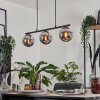 GASTOR Pendant Light - glass chrome, Smoke-coloured, 3-light sources