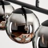 GASTOR Pendant Light - glass chrome, Smoke-coloured, 3-light sources