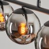 GASTOR Pendant Light - glass chrome, Smoke-coloured, 3-light sources