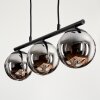 GASTOR Pendant Light - glass chrome, Smoke-coloured, 3-light sources