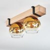 MONTGOMERY Ceiling Light - glass Ecru, black, 2-light sources