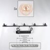 GASTOR Pendant Light - glass Amber, clear, 5-light sources