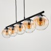 GASTOR Pendant Light - glass Amber, clear, 5-light sources