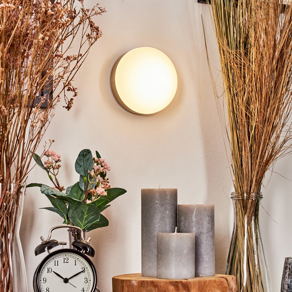 HUTTON Wall Light LED matt nickel, 1-light source