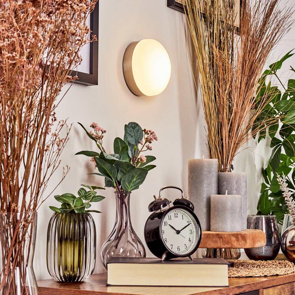 HUTTON Wall Light LED matt nickel, 1-light source