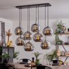 KOYOTO Pendant Light - glass chrome, Smoke-coloured, 8-light sources