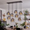 KOYOTO Pendant Light - glass chrome, clear, Smoke-coloured, 8-light sources