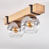 MONTGOMERY Ceiling Light - glass Ecru, black, 2-light sources