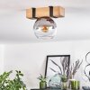 MONTGOMERY Ceiling Light - glass Ecru, black, 1-light source