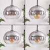 APEDO Pendant Light - glass clear, Smoke-coloured, 4-light sources