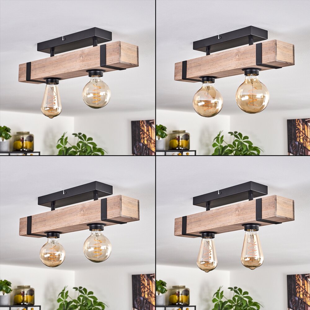 MONTGOMERY Ceiling Light Ecru, black, 2-light sources