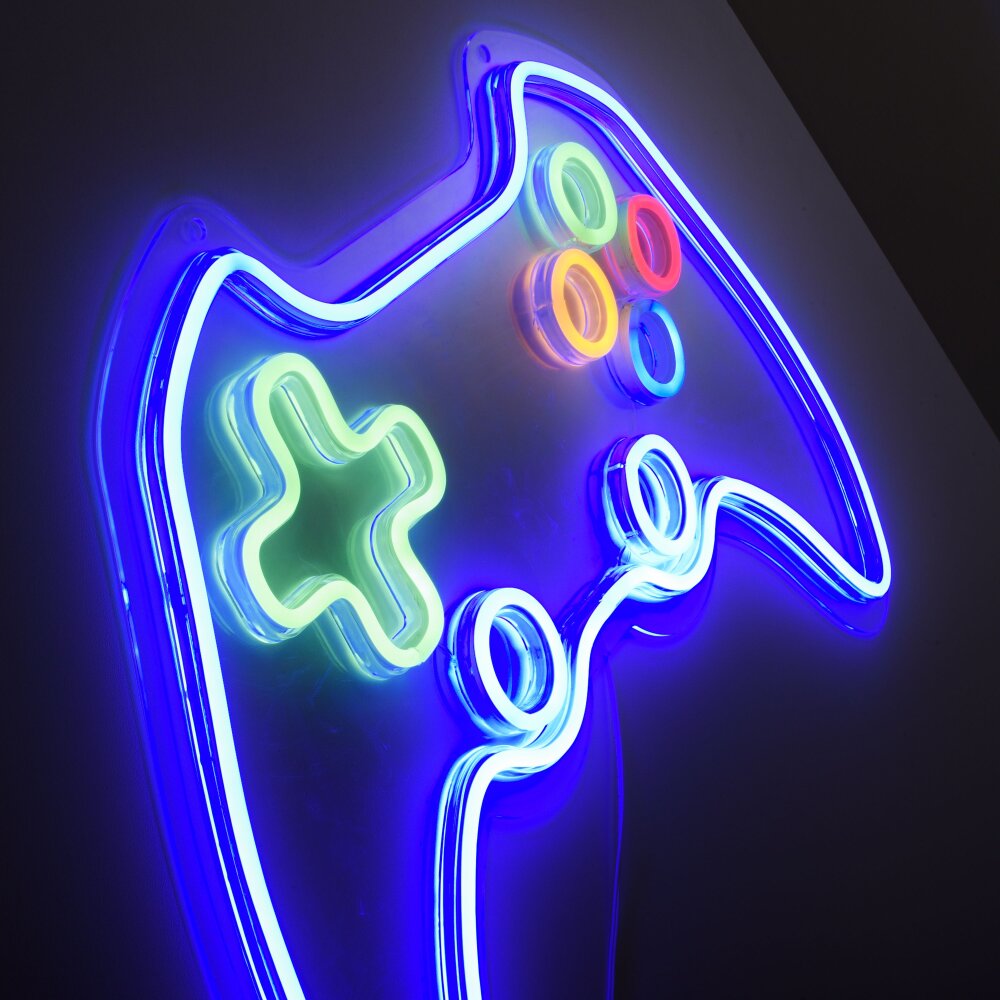 Leuchten-Direkt NEON-GAMER Lámpara de decoración LED Colorido