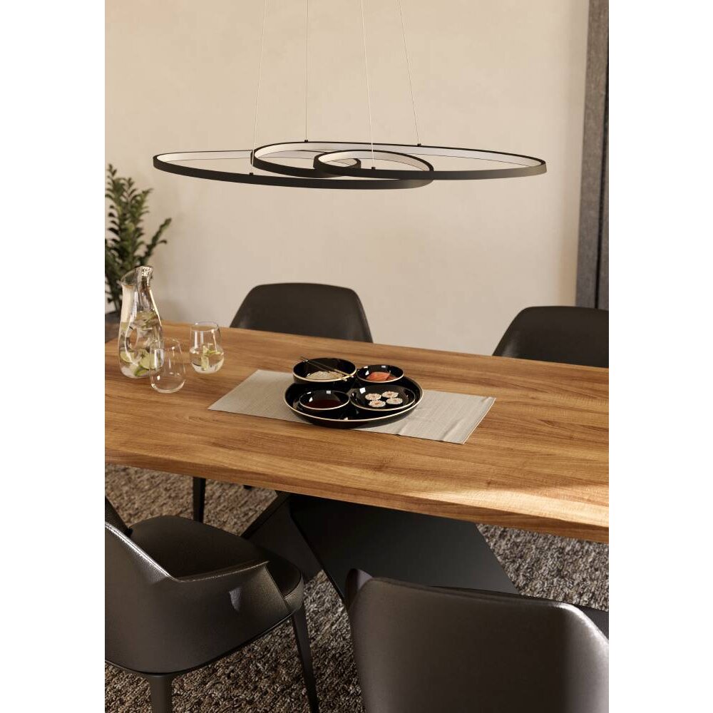 Eglo GIANELLA Pendant Light LED black, 1-light source