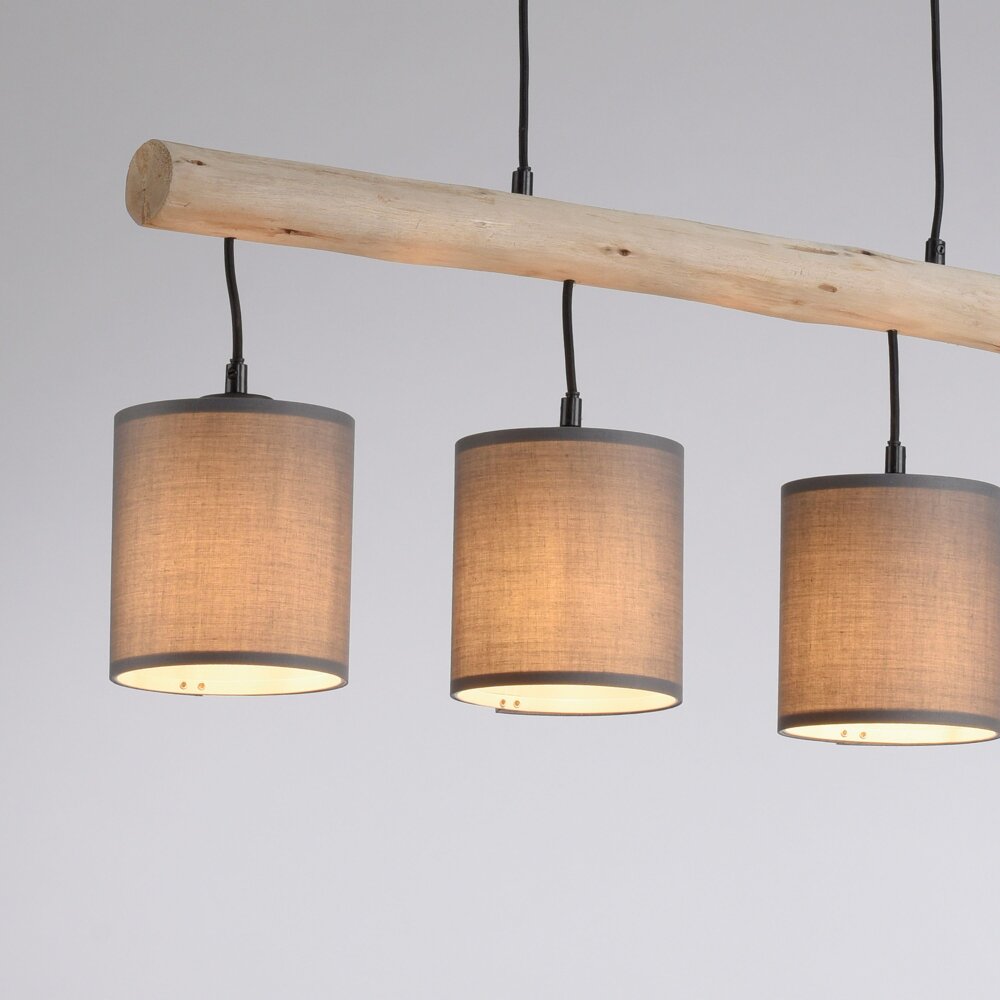 Leuchten-Direkt GREEN TRIBU Pendant Light Ecru, black, 4-light sources