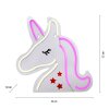 Leuchten-Direkt NEON-UNICORN decorative light LED transparent, clear, 1-light source