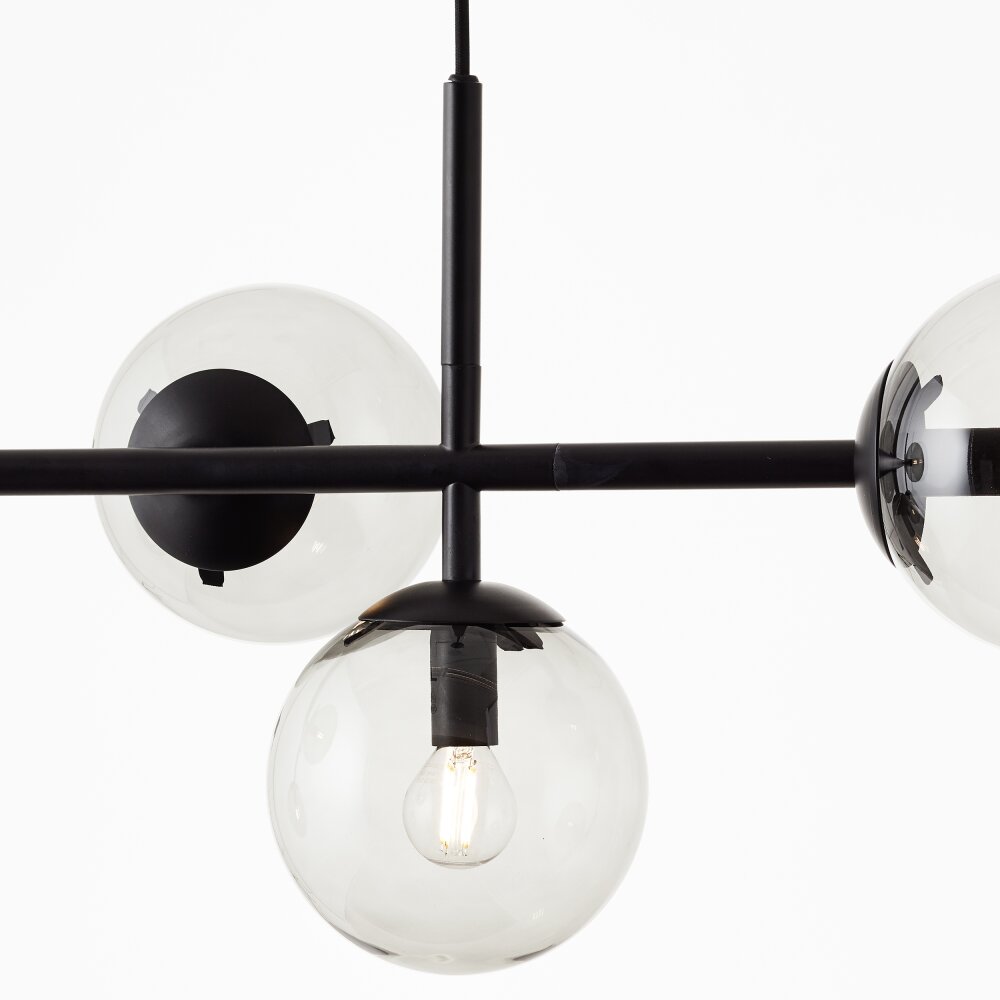 Brilliant ARIOL Pendant Light black, 5-light sources