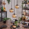 APEDO Pendant Light - glass Amber, 3-light sources