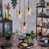 PARANE Pendant Light - glass Amber, clear, 3-light sources